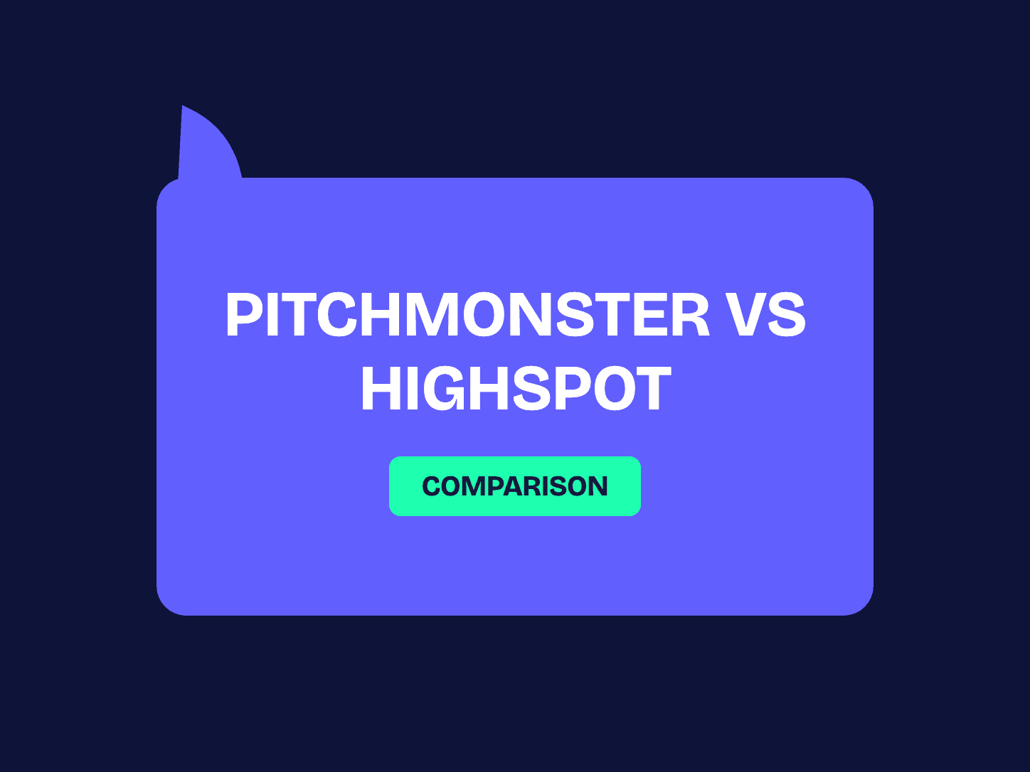 PitchMonster vs Highspot comparison cover