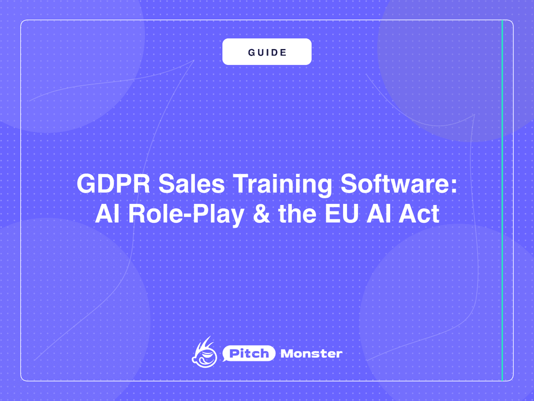 GDPR Sales Training Software: AI Role-Play, the EU AI Act and 29 Languages for European Teams