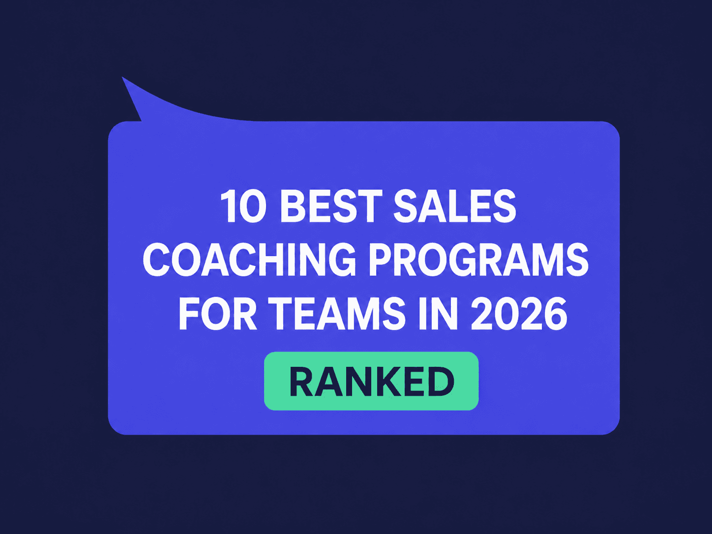 10 Best Sales Coaching Programs for Teams in 2026