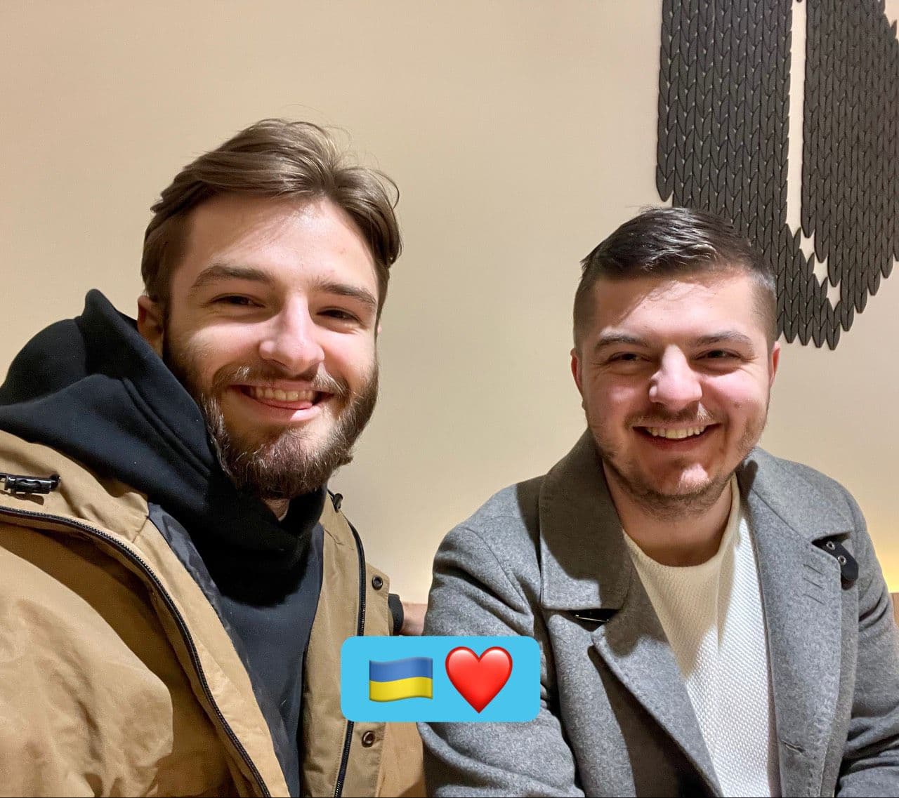 Team mates out in Kyiv