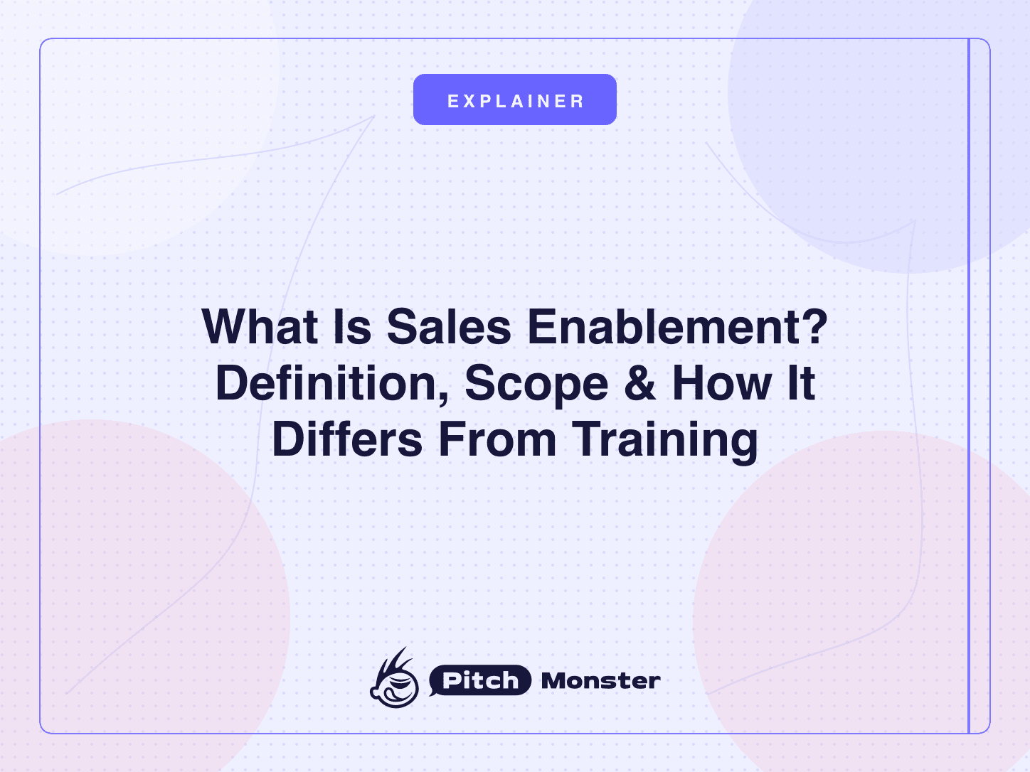 The PitchMonster sales training platform interface, showing AI role-play scenarios a rep can start from the dashboard
